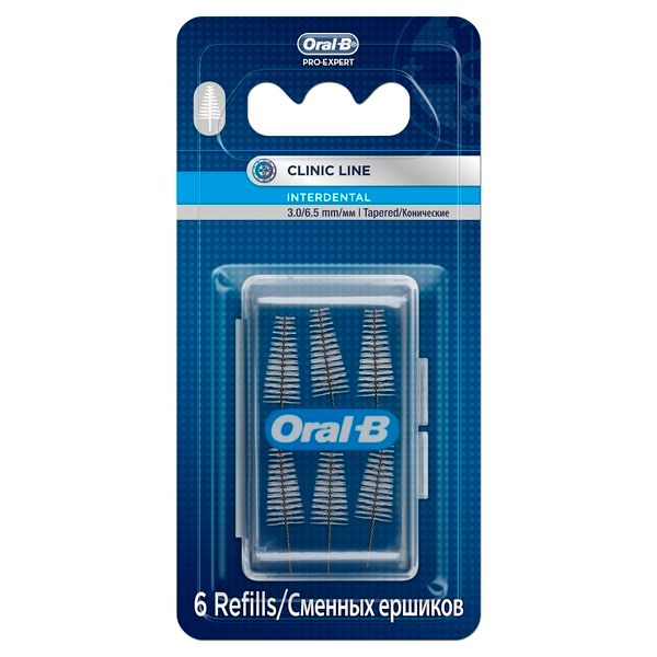 Ершики сменные для межзубной щетки конические Oral-B/Орал-би 6шт