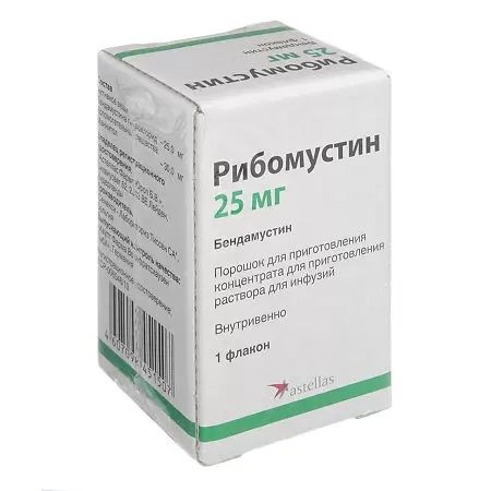 Рибомустин порошок для приг. концентрата для приг. раствора для инфузий 25мг