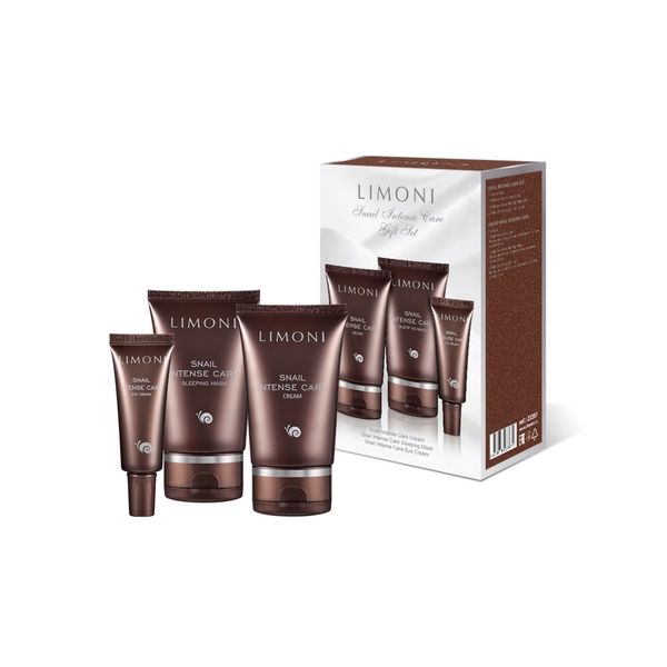 Набор Cream+Cream eye+Mask sleeping Snail intense care set Limoni 50мл+25мл+50мл Набор Cream+Cream eye+Mask sleeping Snail intense care set Limoni 50мл+25мл+50мл
