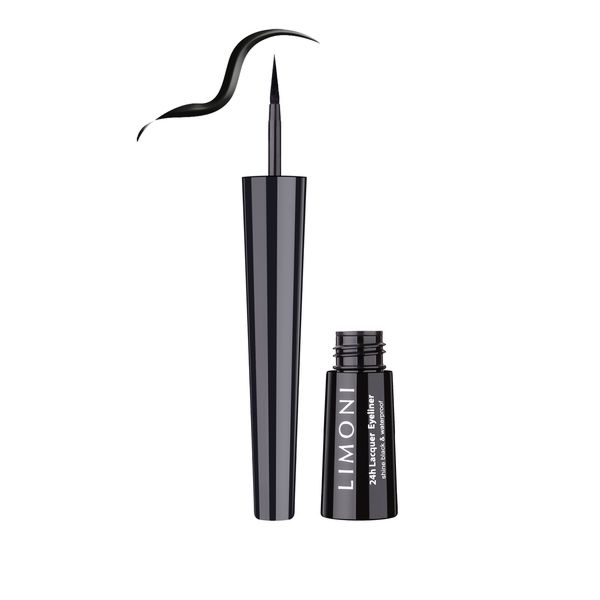 Подводка глянцевая водостойкая lacquer eyeliner Limoni тон 01 black