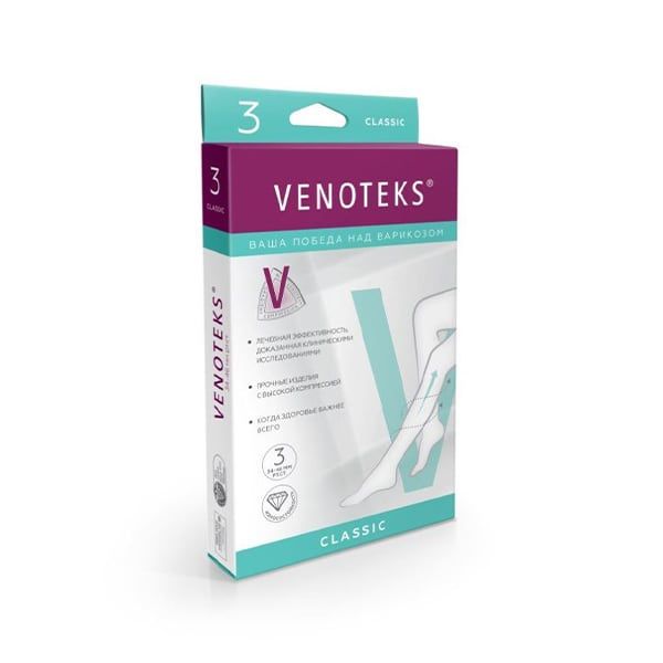 Колготки компрессионные 3C314 класс компрессии 3 бежевый Venoteks/Венотекс р.M