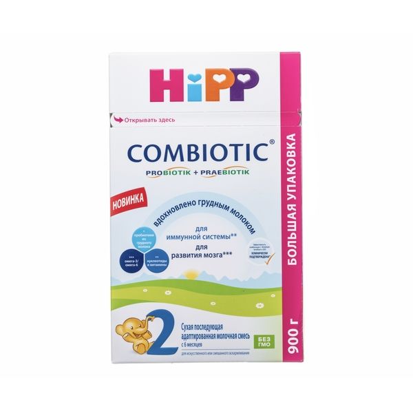 Смесь молочная сухая адаптированная для детей с 6 мес. HiPP/Хипп 2 Combiotic 900г фото №5