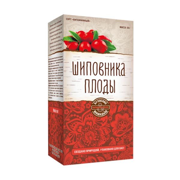 Шиповника плоды Кулясово & Мамадыш Парафарм пачка 50г