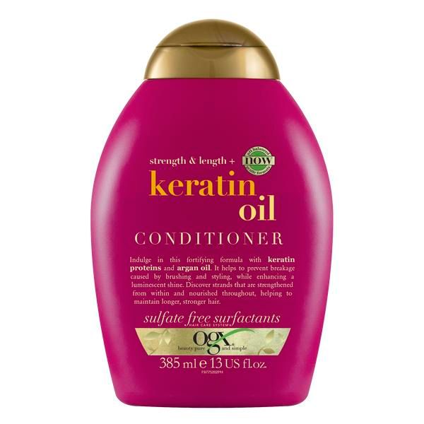 Ogx кондиционер против ломкости волос с кератиновым маслом фл. 385мл
