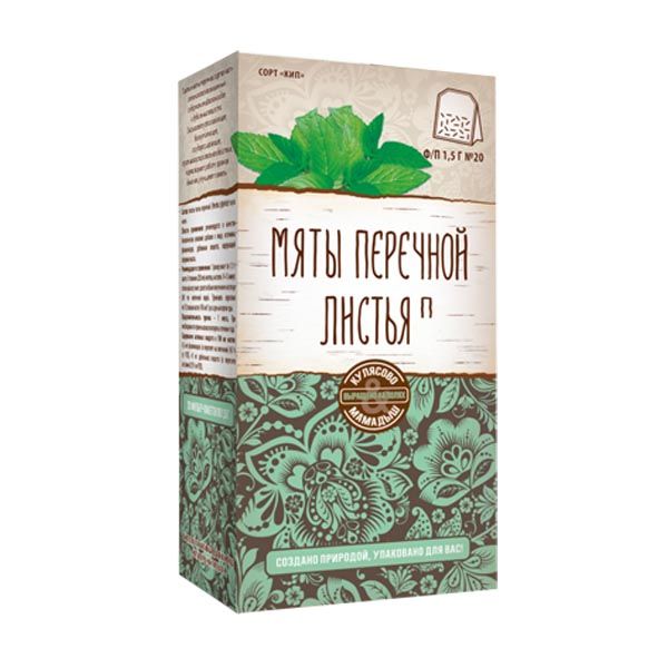 Мяты перечной листья Парафарм фильтр-пакеты 1,5г 20шт