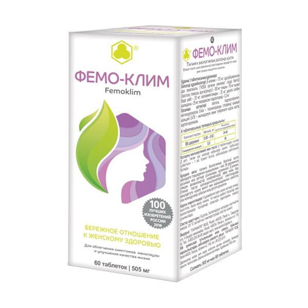 Фемо-Клим Парафарм таблетки 505мг 60шт