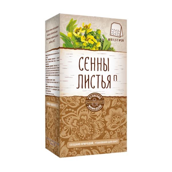 Сенны листья Парафарм фильтр-пакет 1,5г 20шт