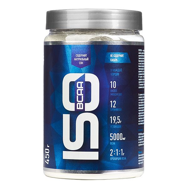 Аминокислоты БЦАА/BCAA изотоник вкус лимона ISO R-Line 450г