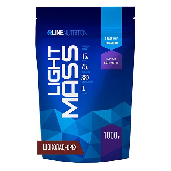 Гейнер шоколад орех Light Mass R-Line 1кг