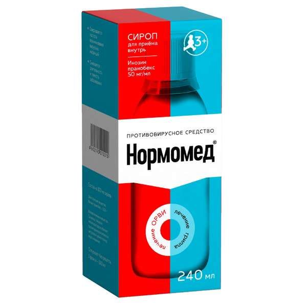 Нормомед в комплекте с мерным колпачком сироп 240мл