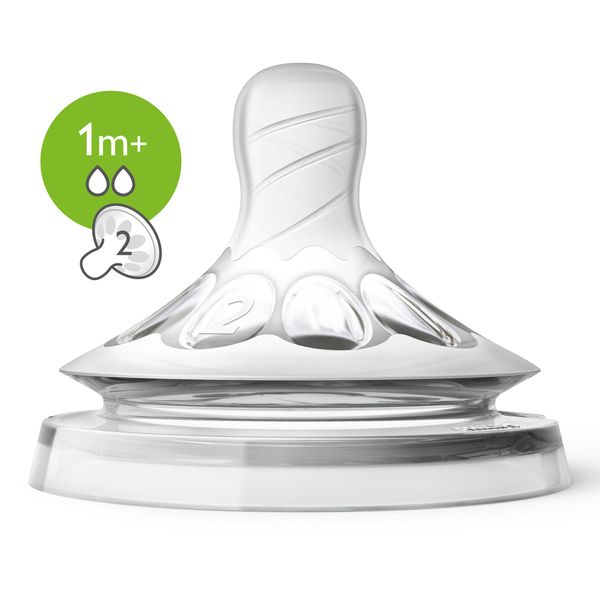 Бутылочка с силиконовой соской медленный поток с 1 мес. Natural Avent/Авент 260мл (SCF070/24) фото №2