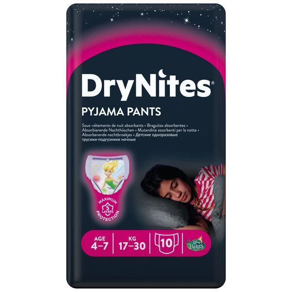 Трусики для девочек 4-7 лет DryNites Huggies/Хаггис 10шт фото №8