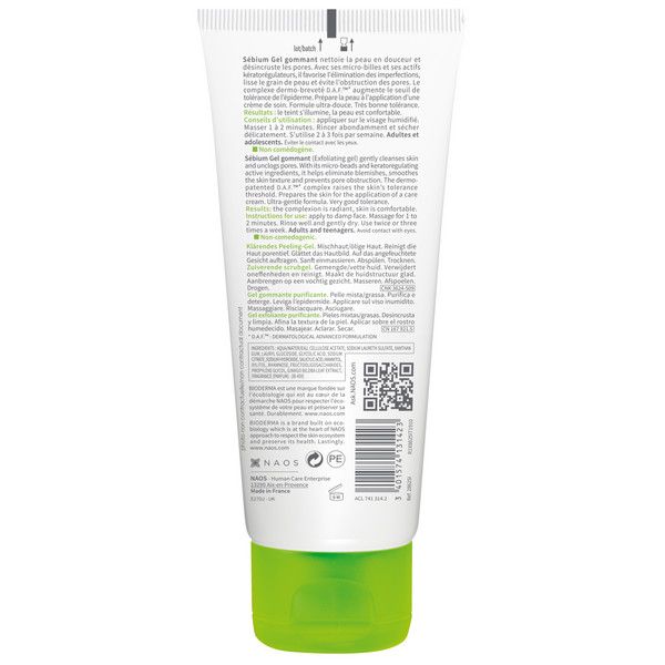 Гель гуммирующий Sebium Bioderma/Биодерма 100мл фото №2 Гель гуммирующий Sebium Bioderma/Биодерма 100мл фото №2