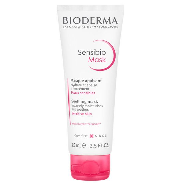 Маска для нормальной и чувствительной кожи лица успокаивающая Sensibio Bioderma/Биодерма 75мл фото №3