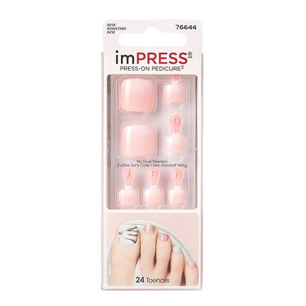 Лак твердый для педикюра Классический imPRESS Kiss 24шт
