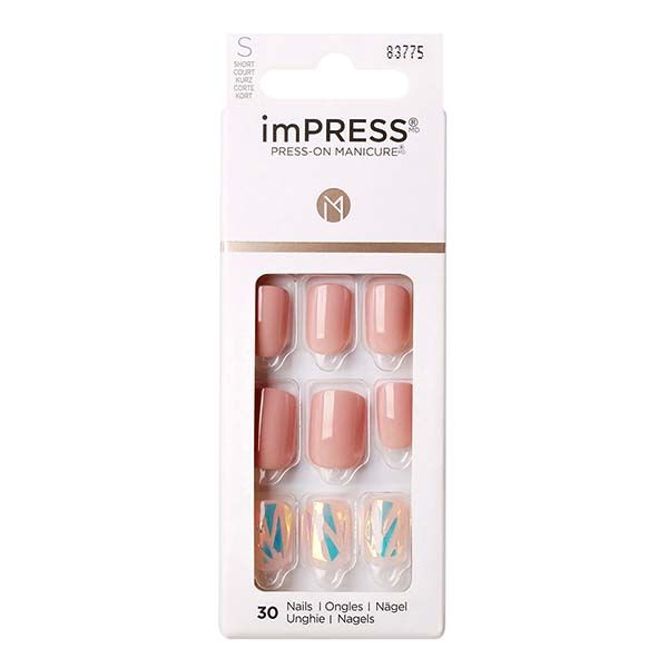 Лак твердый для маникюра короткая длина Зазеркалье imPRESS Kiss 30шт