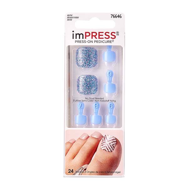 Лак твердый для педикюра Дымчатый топаз imPRESS Kiss 24шт