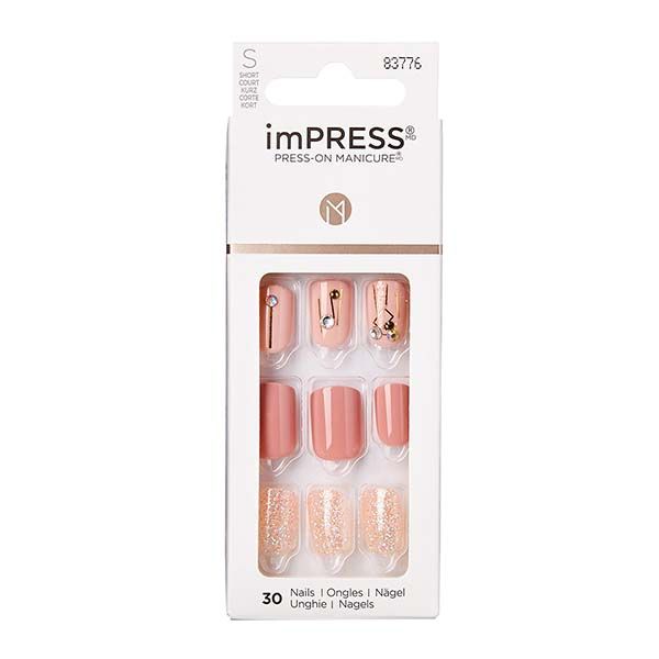 Лак твердый для маникюра короткая длина Летний гербарий imPRESS Kiss 30шт