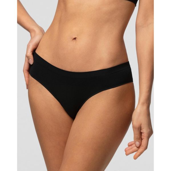 Трусики бесшовные из микрофибры черные Brasiliana Pompea р.L/XL фото №6