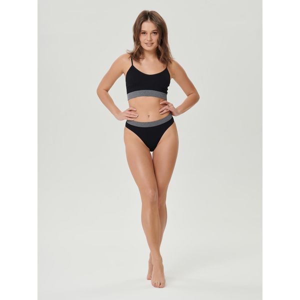 Трусики-слип черные Q-Nova Nylon 6.6 Eco Friendly Pompea р.S/M фото №9