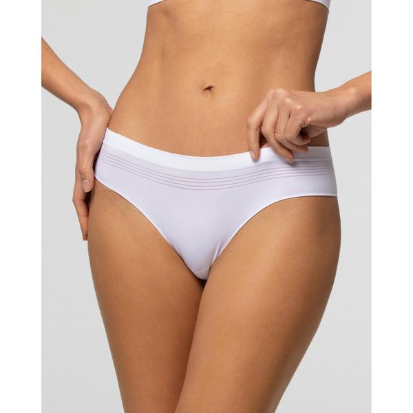 Трусики бесшовные из микрофибры белые Brasiliana Pompea р.L/XL фото №8