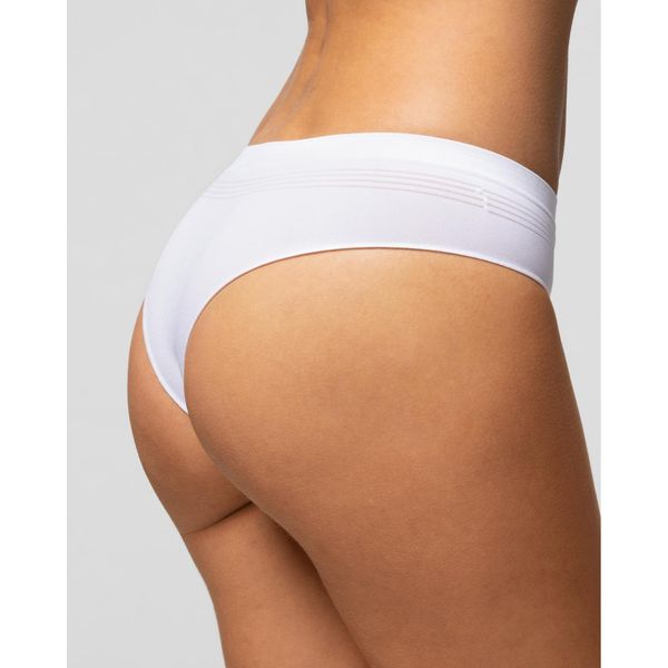 Трусики бесшовные из микрофибры белые Brasiliana Pompea р.L/XL фото №4
