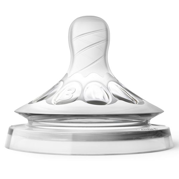 Соска силиконовая средний поток с 3 мес. Philips Avent 2шт (SCF043/27) фото №6