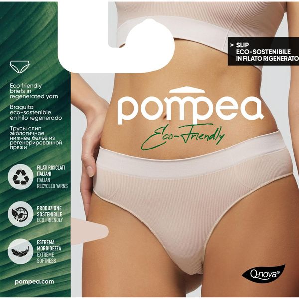 Трусики-слип телесный Q-Nova Nylon 6.6 Eco Friendly Pompea р.S/M