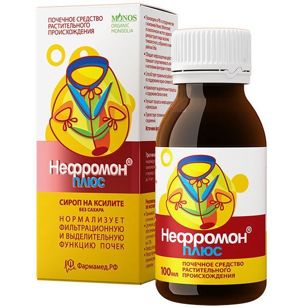 Нефромон Плюс сироп 100мл Нефромон Плюс сироп 100мл