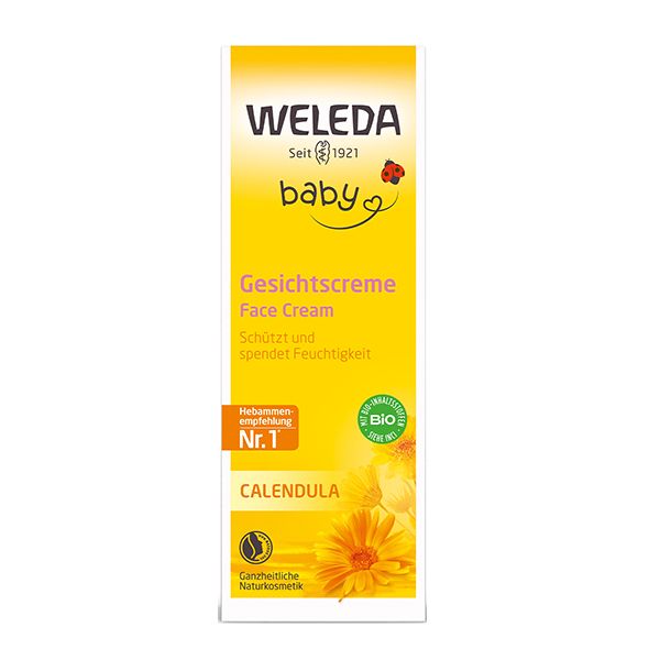 Крем для лица детский Календула Weleda/Веледа туба 50мл (9661) Крем для лица детский Календула Weleda/Веледа туба 50мл (9661)