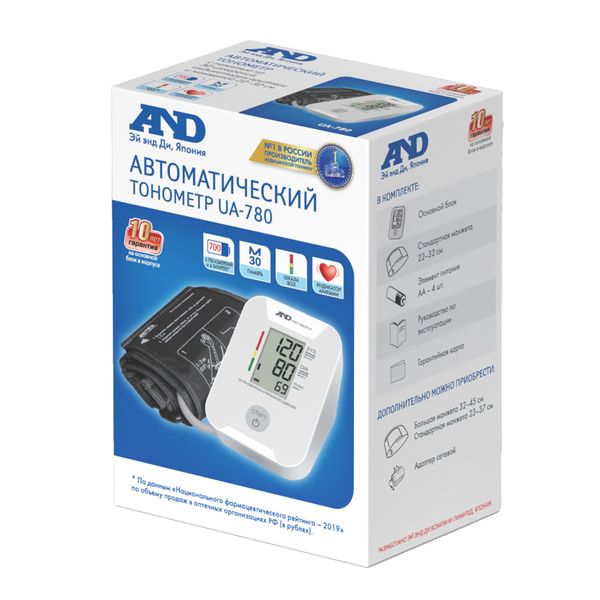 Тонометр автоматический цифровой UA-780 A&D/Эй энд Ди фото №2
