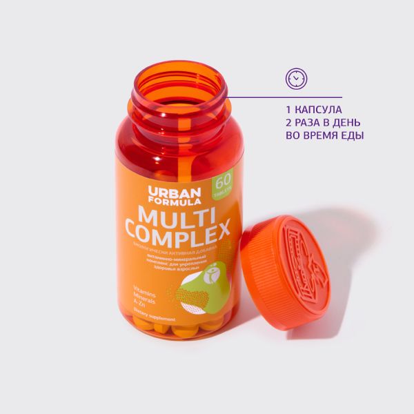 Комплекс от А до Zn для взрослых Multi Complex Urban Formula/Урбан Формула таблетки 60шт фото №2