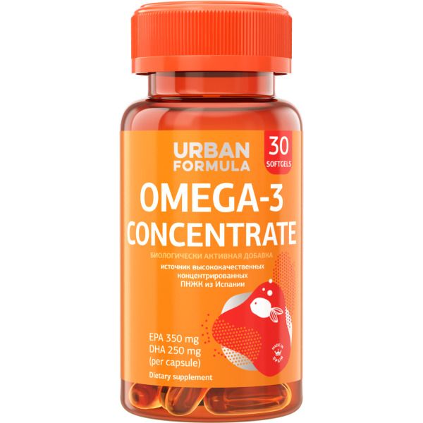 Омега-3 60% Urban Formula/Урбан Формула капсулы 1420мг 30шт