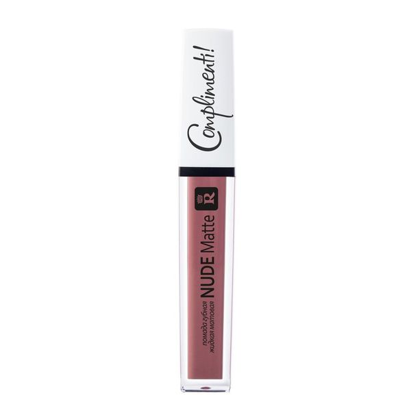Помада губная жидкая матовая Nude Matte Complimenti Relouis 4,5г тон 13 Бежево-розовый