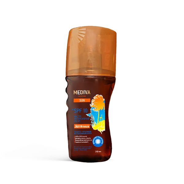 Масло интенсивный загар SPF10 Sexy Bronze Sun Mediva/Медива 150мл