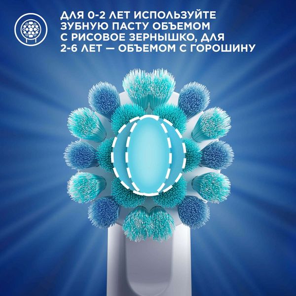 Набор Oral-B: Щетка зубная электрическая Vitality Pro+Насадка сменная Sensitive Clean 2шт+Паста зубная вкус мягкий Pro-kids 50мл фото №10
