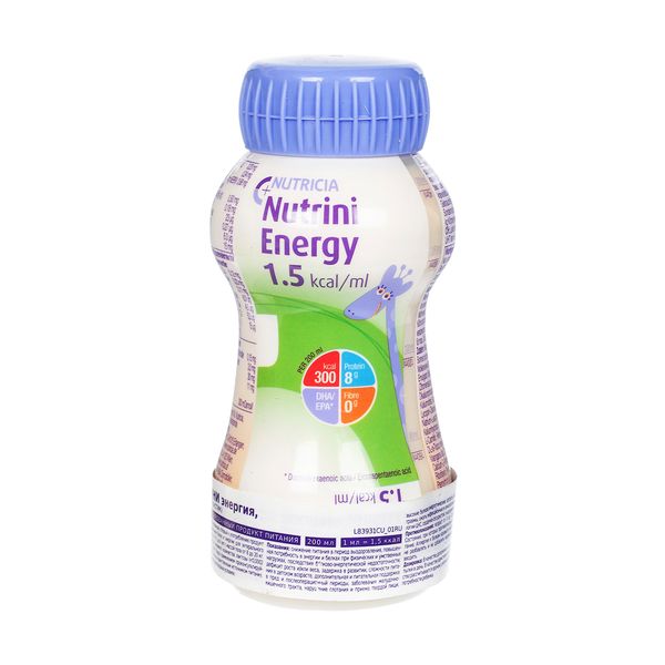 Смесь для энтерального питания Energy Nutrini/Нутрини фл. 200мл Смесь для энтерального питания Energy Nutrini/Нутрини фл. 200мл
