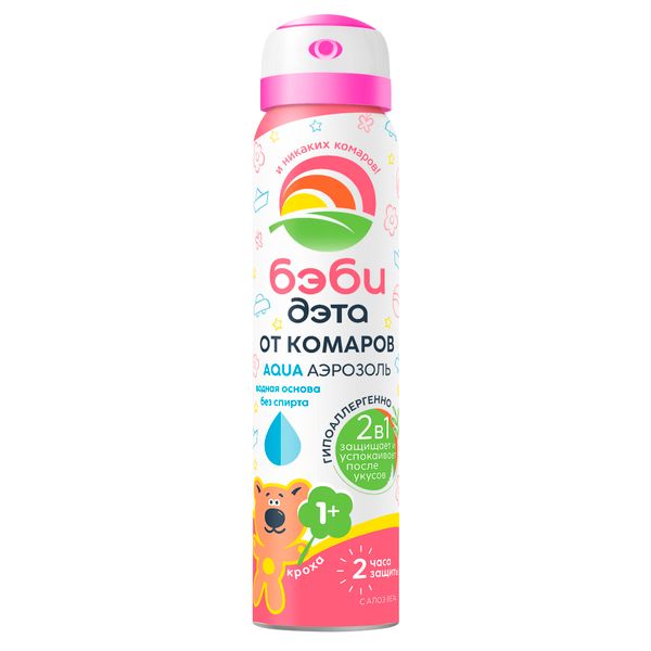Аэрозоль детский 2 в 1 Baby Aqua Дэта 100мл