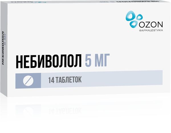 Небиволол таблетки 5мг 14шт