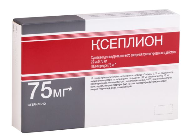 Ксеплион суспензия для в/м введ. пролонг. действ. 75мг/0,75мл 0,75мл 