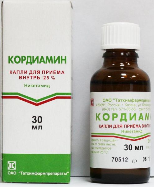 Кордиамин капли для приема внутрь 30мл