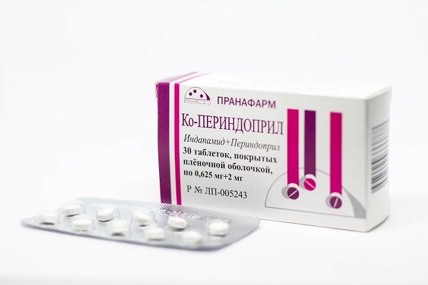 Ко-Периндоприл таблетки п/о плен. 0,625мг+2мг 30шт