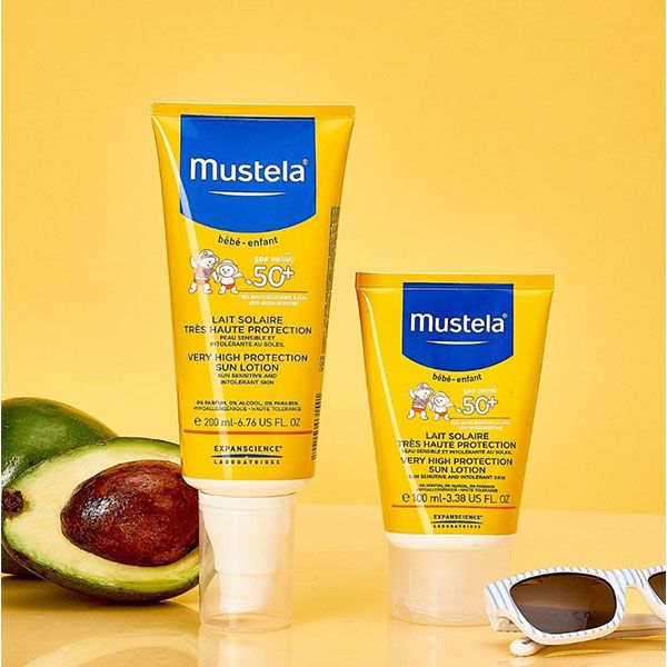 Солнцезащитное молочко с очень высокой степенью защиты SPF 50+ Мустела (Mustela) 200 мл фото №7