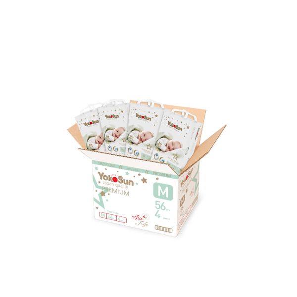 Подгузники-трусики детские Premium MegaBox YokoSun 6-10кг 224шт р.M