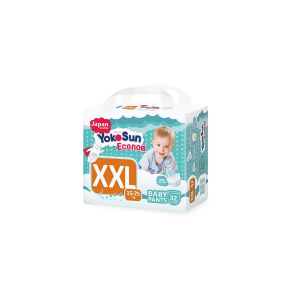 Подгузники-трусики детские Econom YokoSun 12-20кг 32шт р.XXL
