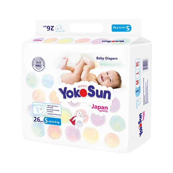 Подгузники детские YokoSun до 6кг 26шт р.S