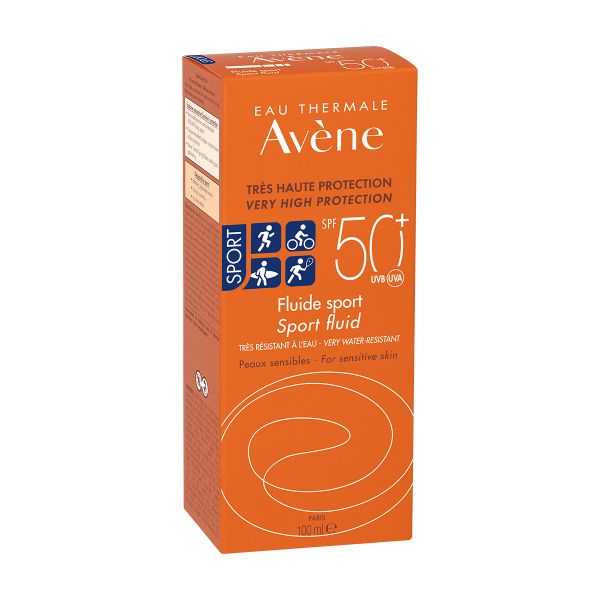 Флюид солнцезащитный SPF50+ Sport Avene/Авен туба 100мл (C71833) фото №7
