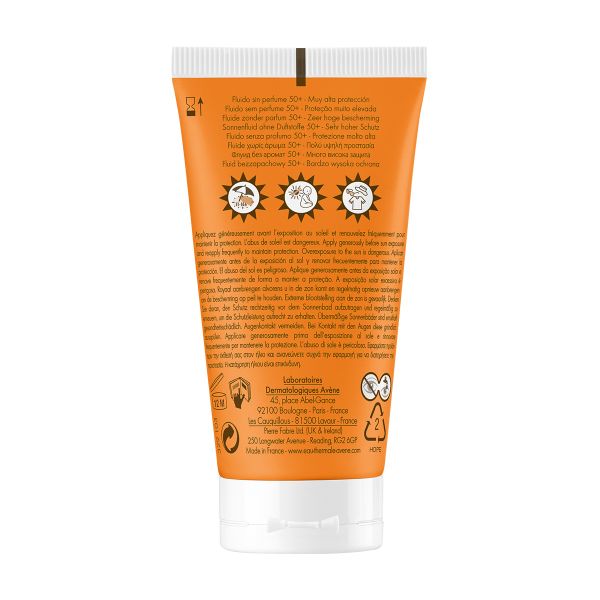 Флюид солнцезащитный без отдушек SPF50+ Avene/Авен фл. 50мл (C30961) фото №3