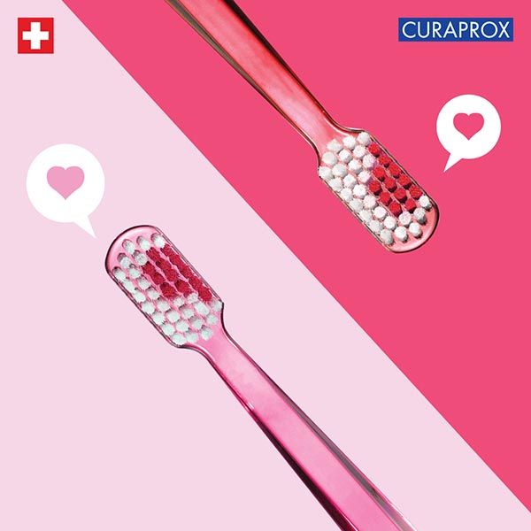 Щетка зубная ультрамягкая для взрослых Duo Love Curaprox/Курапрокс 2шт (CS5460/2) фото №4