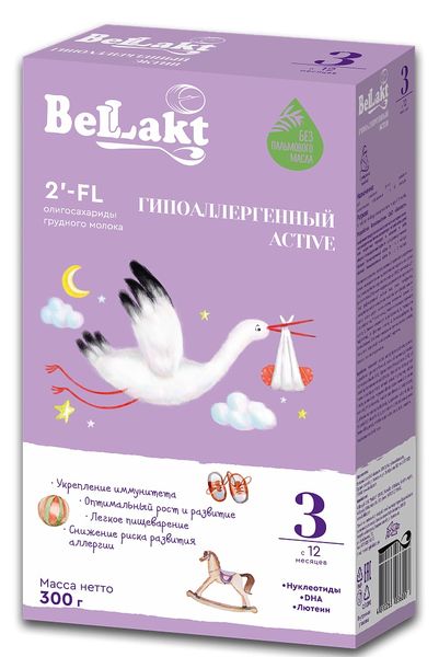 Напиток гипоаллергенный Active 3 Беллакт 300г